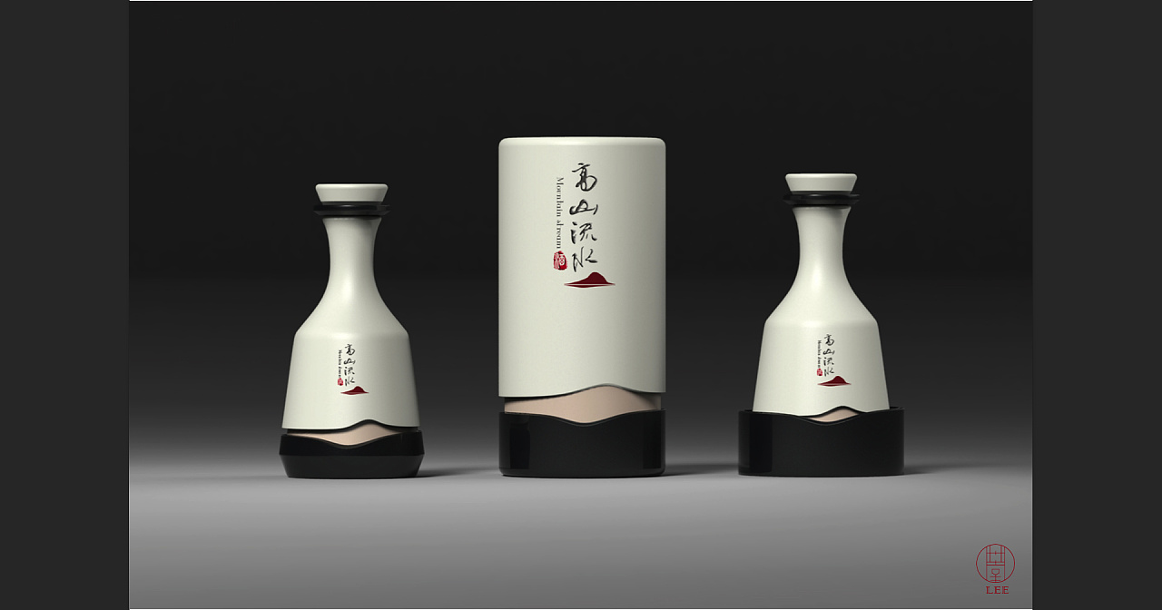 高山流水 白酒瓶形的詩意與平面包裝設(shè)計(jì)